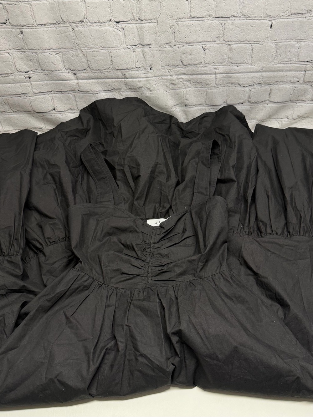 A.L.C. Black Ruched Bust Maxi Dress with Tiered Hem size 6 nwot - Picture 13 of 13
